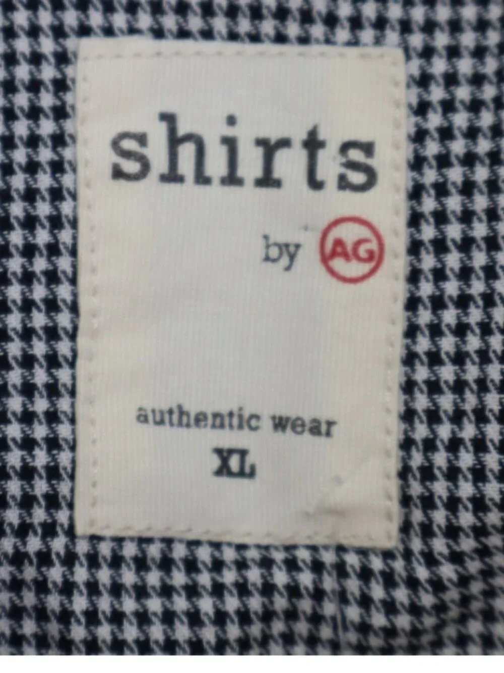 AG Adriano Goldschmied Authentic Wear Men's Shirt XL Long Sleeve Black White New